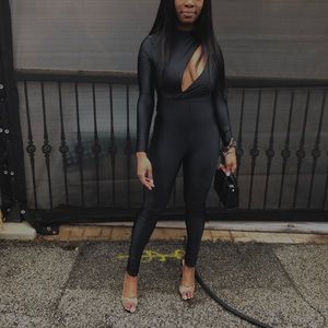 Black fashion nova jumpsuit